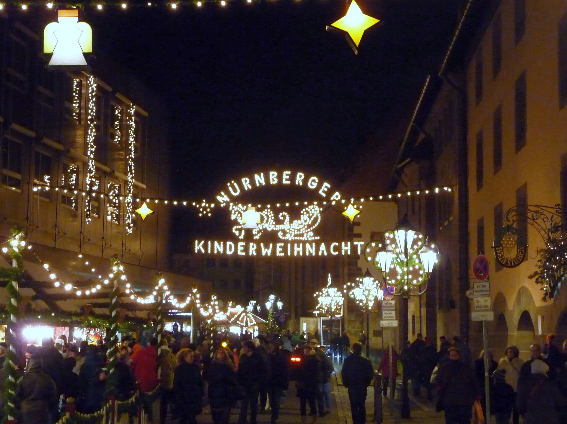 Nuremberg Christmas market stalls