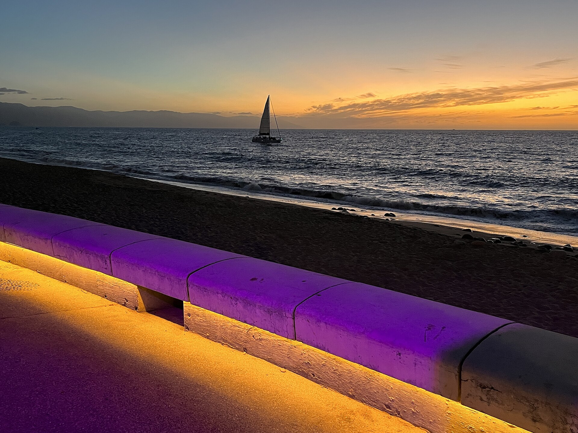 Puerto Vallarta beach sunset