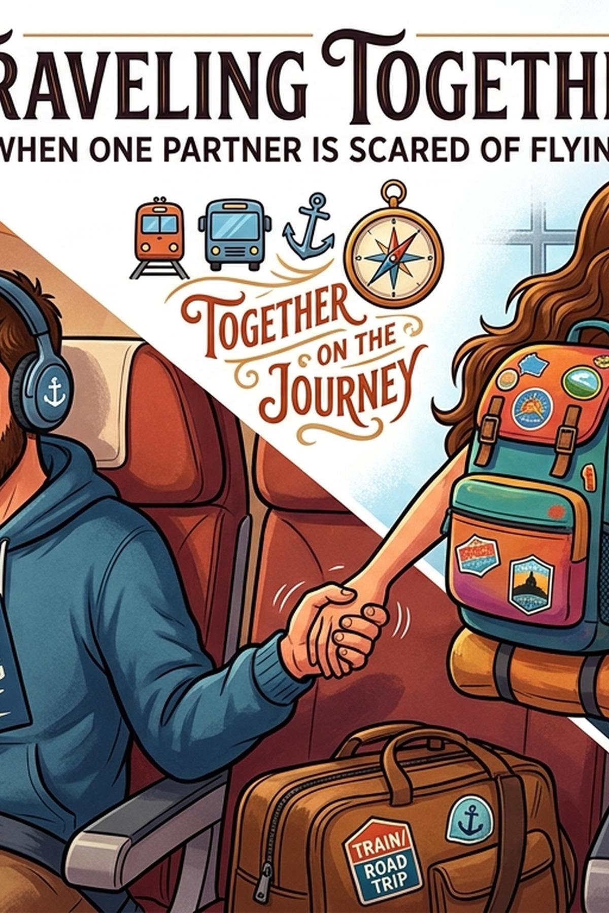 How to Keep Traveling Together When One Partner Is Scared of Flying