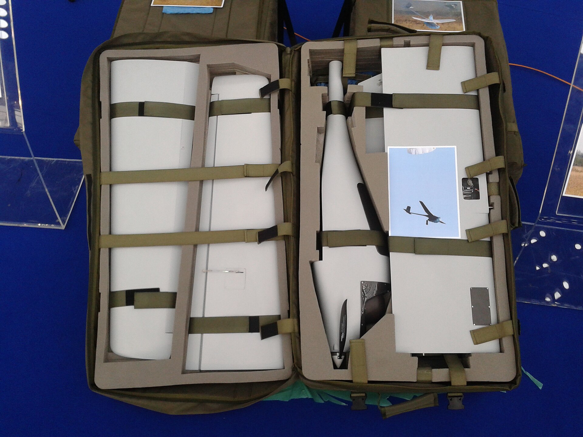 packed suitcase organised